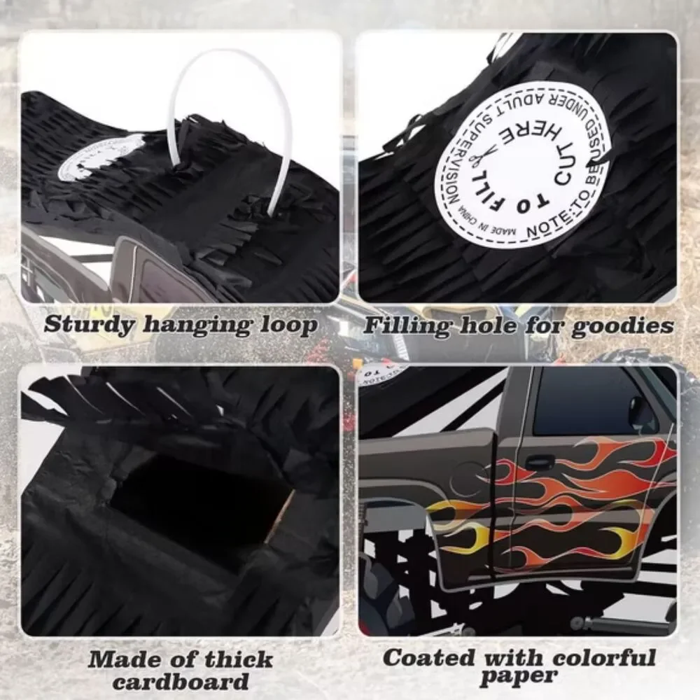 Monster Truck Piñata, Party Game Decorations